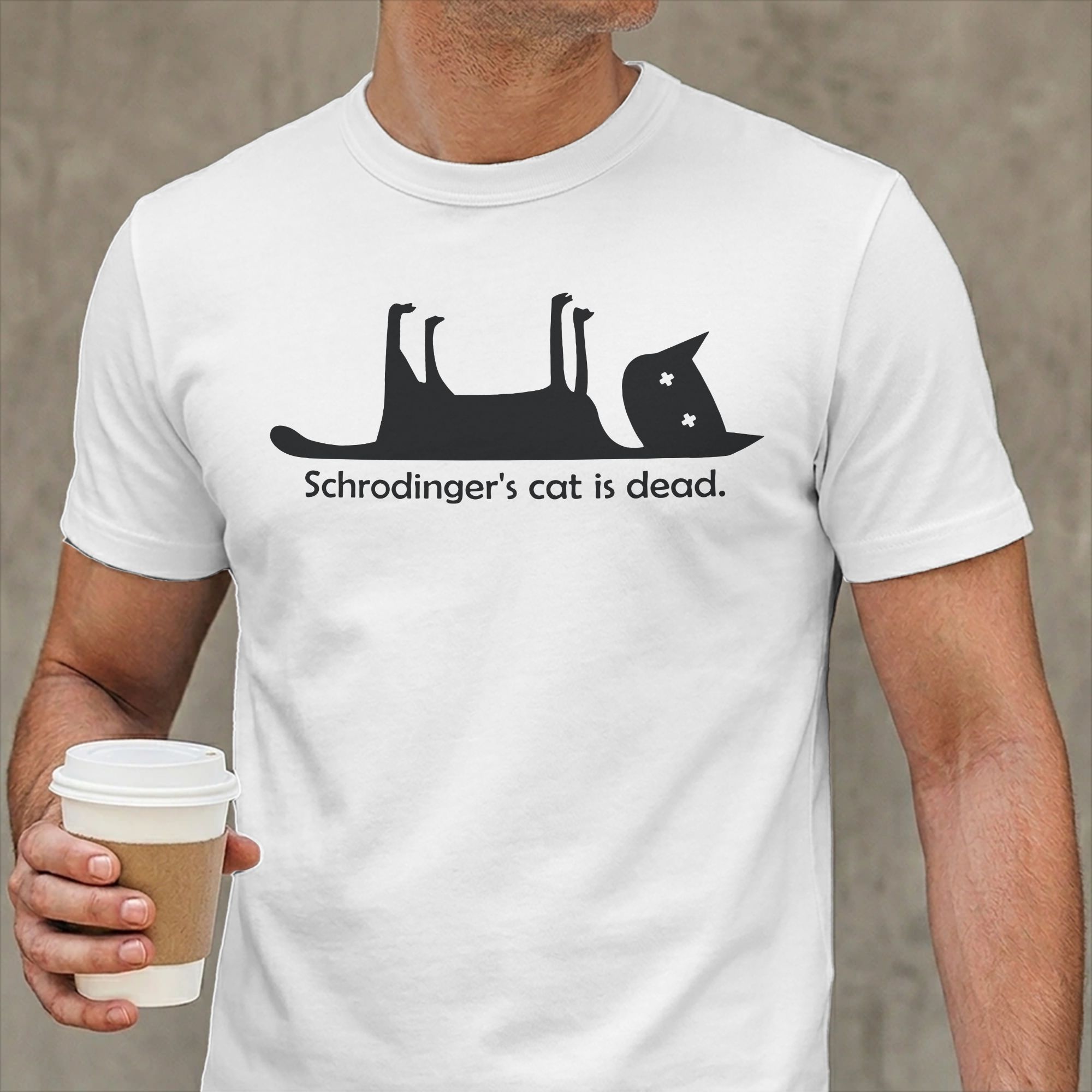 Summer Clothing Ideas Men - Schrodinger's Cat is Dead T-Shirt for