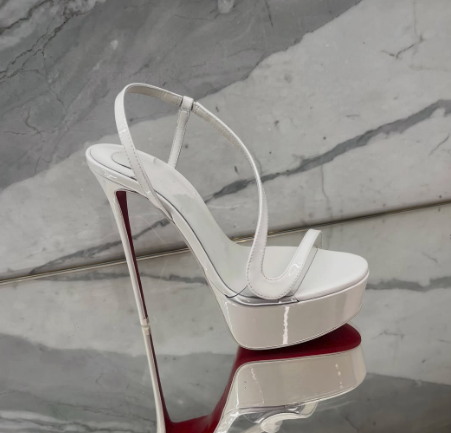 Summer Clothing Ladies - Metallic leather platform stilettos sandals sexy