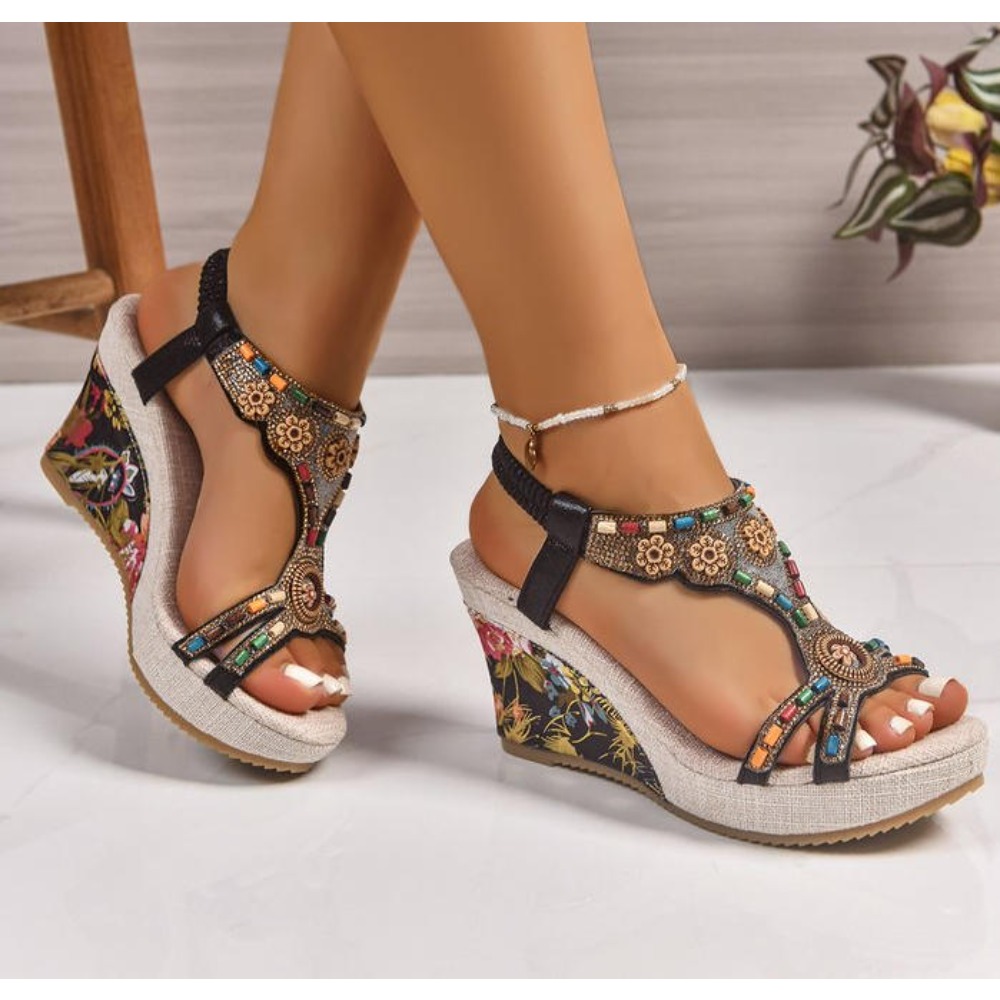 Summer Clothing Plus Size Women - Woman Leather Summer Fashion Wedge Female