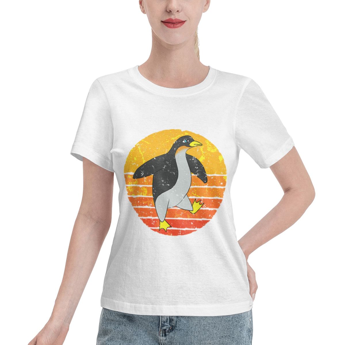 Summer Clothing Staples - Summer Staple Penguin Retro Women's T-shirt