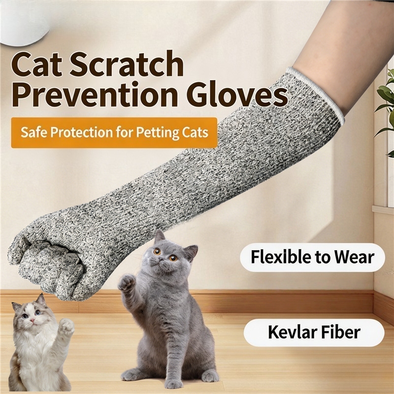 Rash Guard Long Sleeve - Anti-Scratch Pet Care Gloves, Long Arm