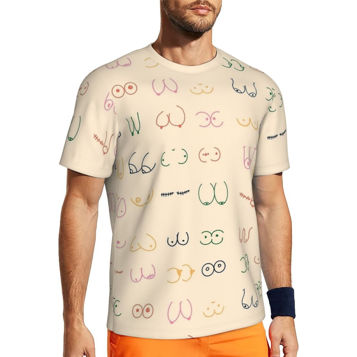 Summer Clothing Ideas Men - Sportswear T-Shirt For Male Pastel Boobs