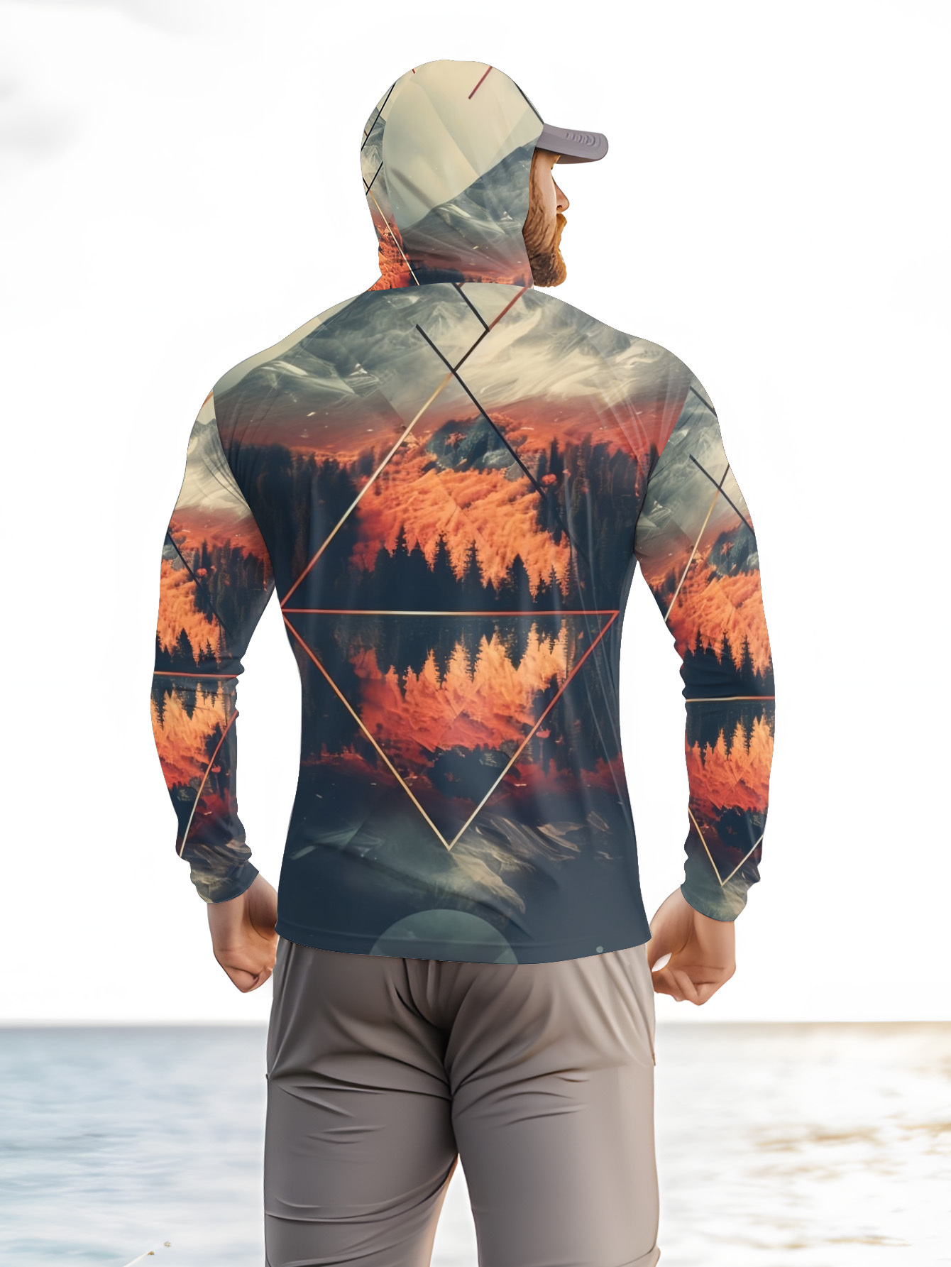 Outdoor Men's Fishing Hoodie B - Summer Clothing Long Sleeve ulasan dan harga
