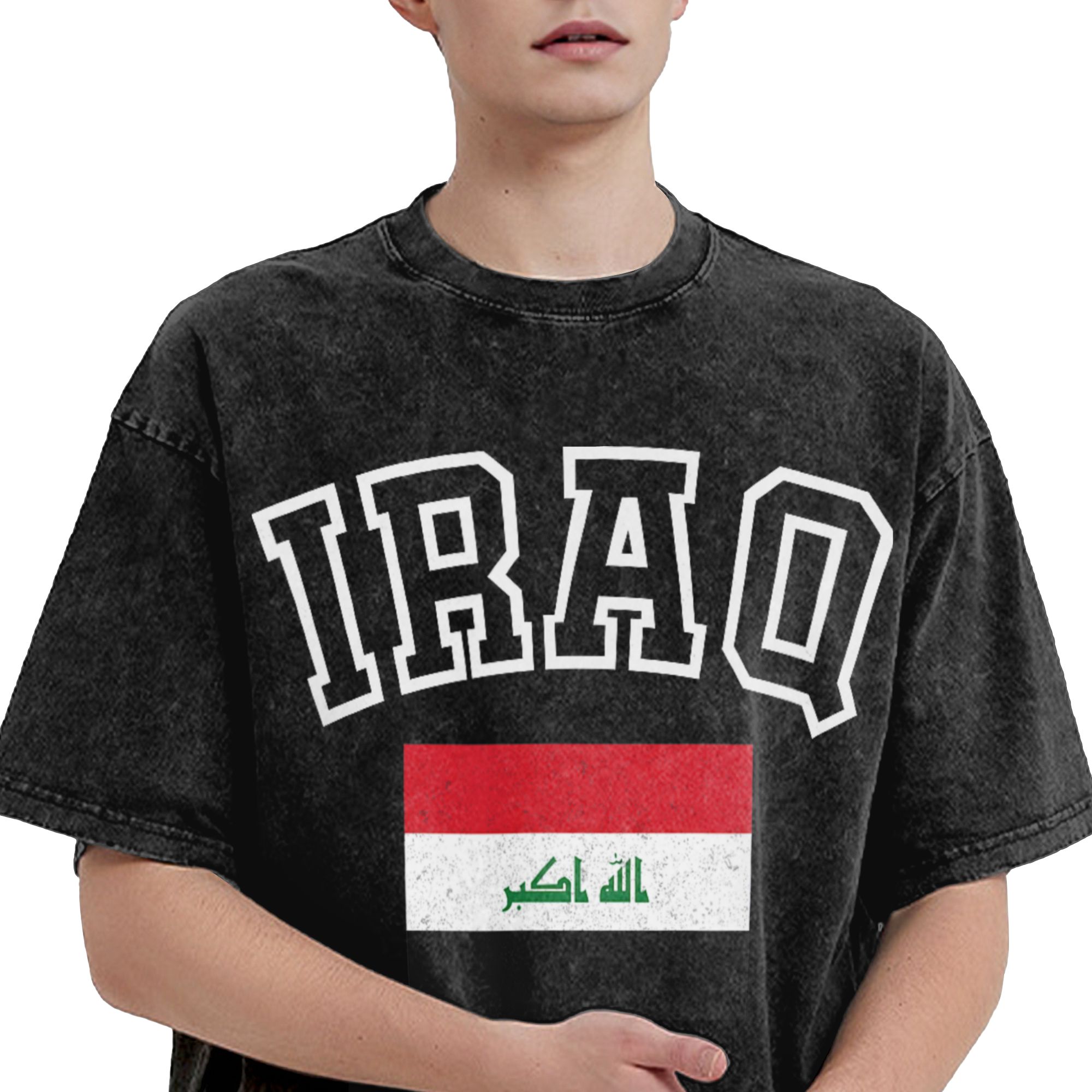 Iraq Flag Retro Men's T Shirts - Summer Clothing Ideas Men ulasan dan harga