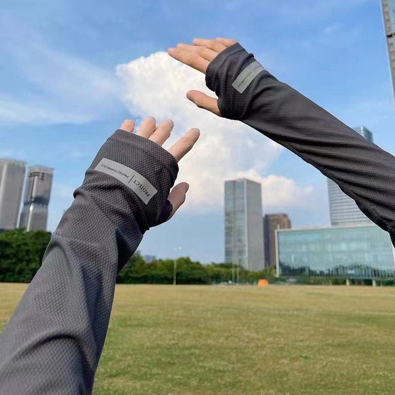 UV Solar Arm Sleeves Men Cycli - Rash Guard Long Sleeve ulasan dan harga