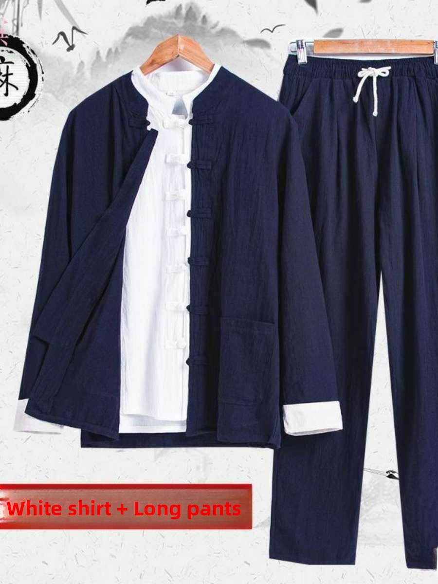 New Men's Cotton Linen Ancient - Summer Clothing Staples ulasan dan harga