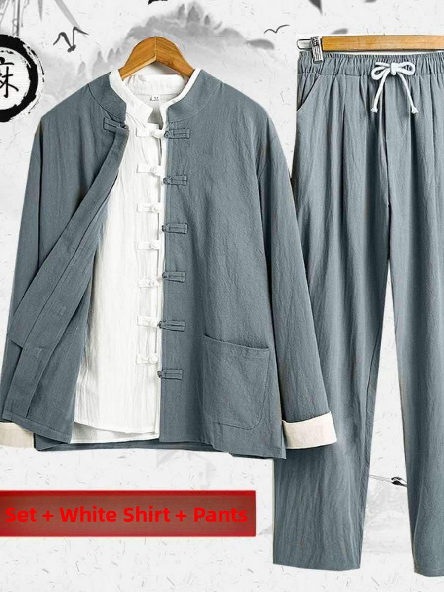 New Men's Cotton Linen Ancient - Summer Clothing Staples ulasan dan harga