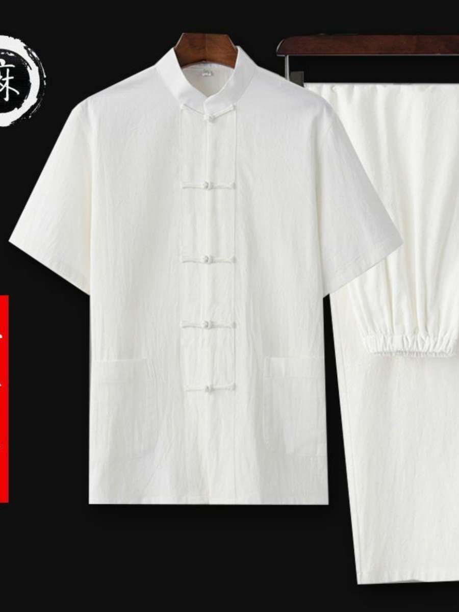 New Men's Cotton Linen Ancient - Summer Clothing Staples ulasan dan harga