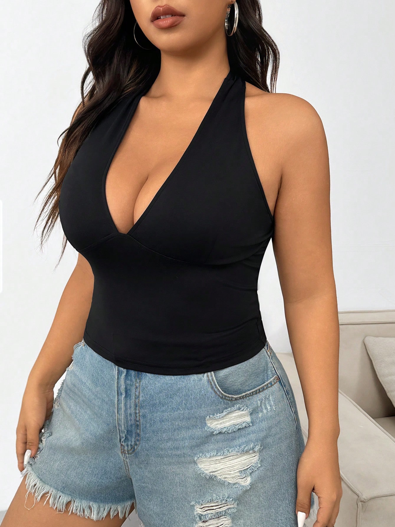 New Fashion Solid Color Plus S - Summer Clothing Plus Size Women ulasan dan harga