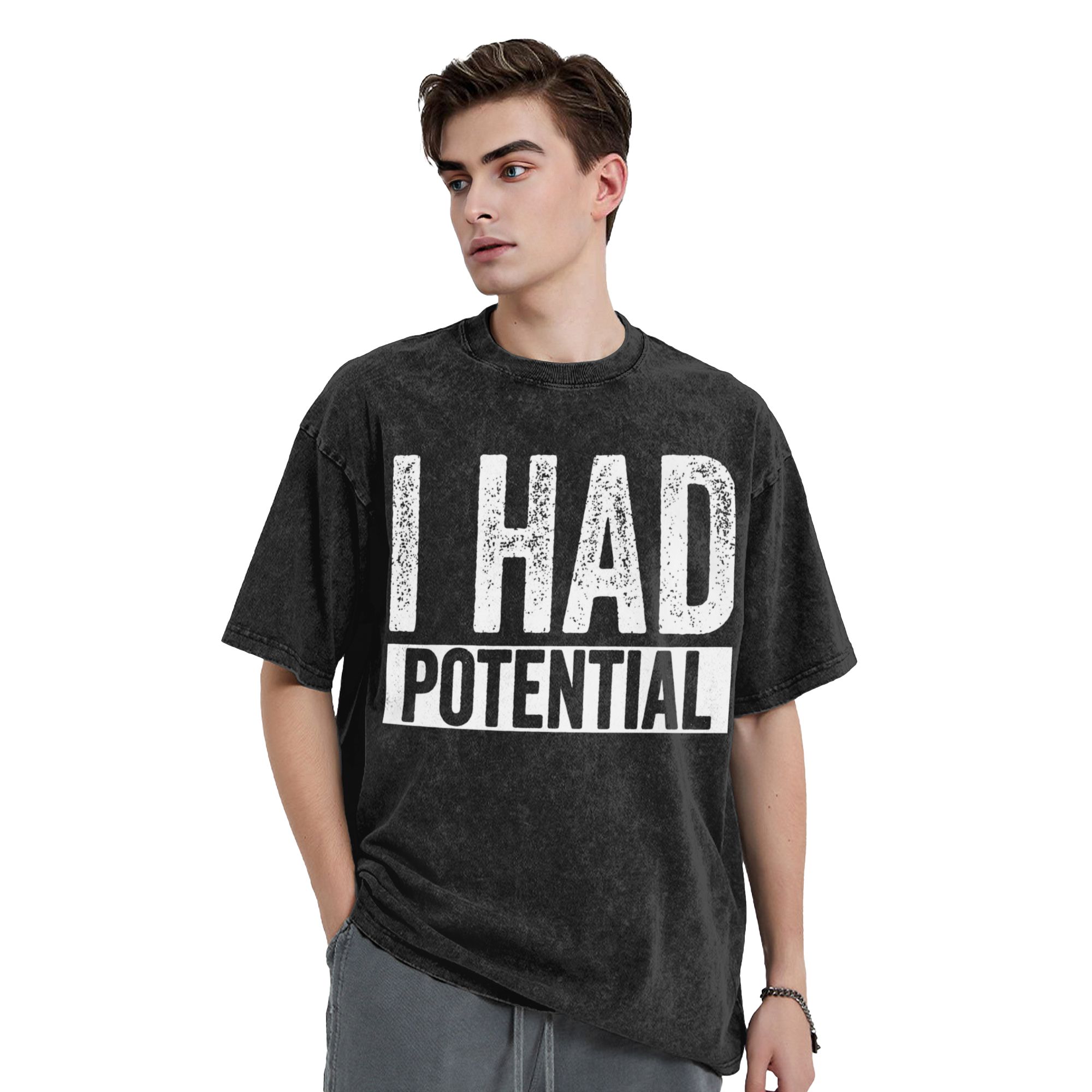 I Had Potential T-Shirts for M - Summer Clothing Ideas Men ulasan dan harga