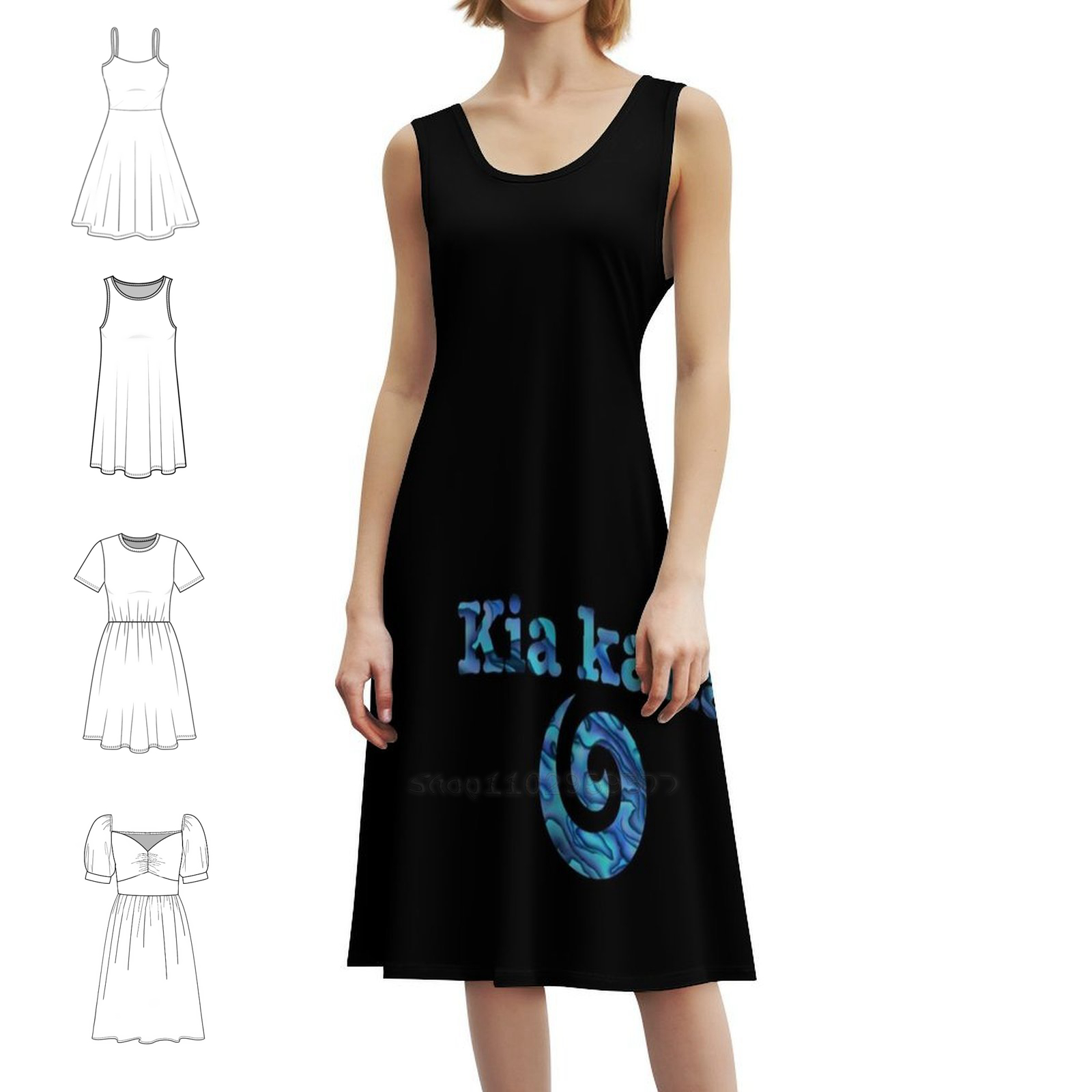 Kaha Koru Sweetheart Neckline  - Summer Clothing Nz ulasan dan harga