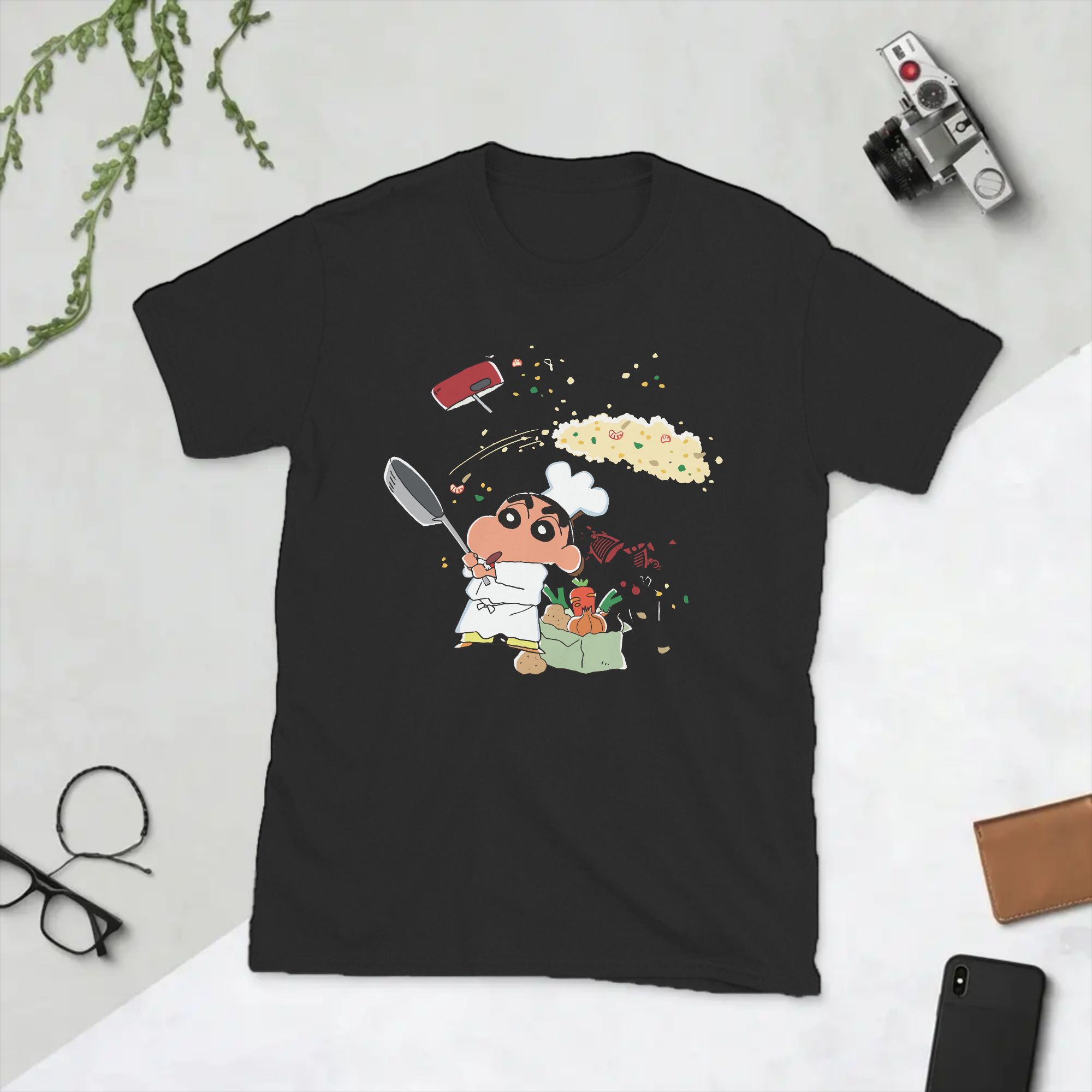 Men T-Shirts Crayons Shin-Chan - Summer Clothing Ideas Men ulasan dan harga
