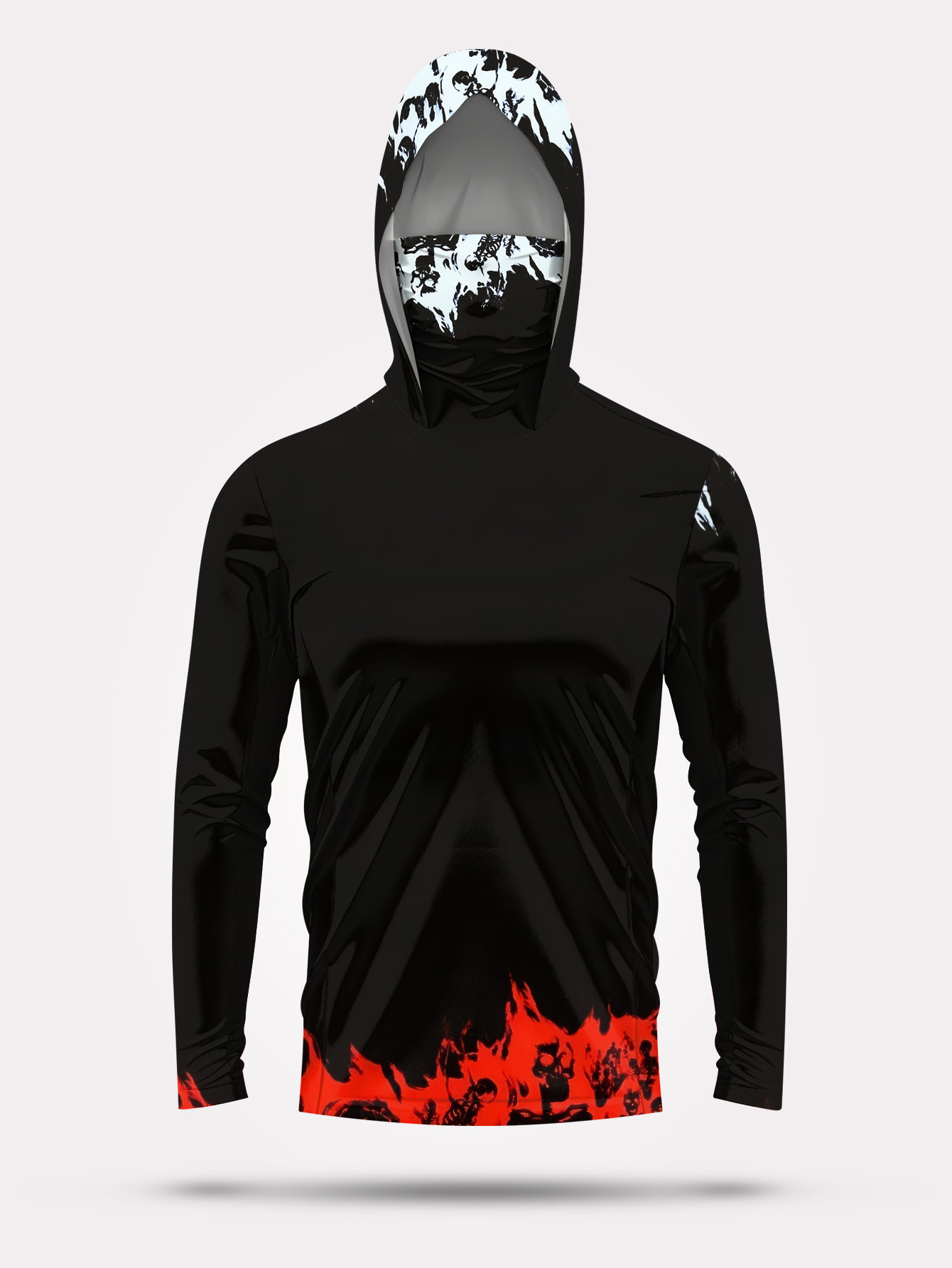Men Hood Fishing Shirt long sl - Rash Guard Long Sleeve ulasan dan harga