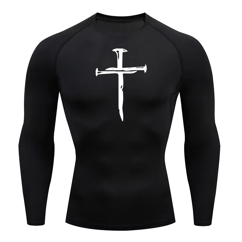 Christian Workout Compression  - Rash Guard Long Sleeve ulasan dan harga