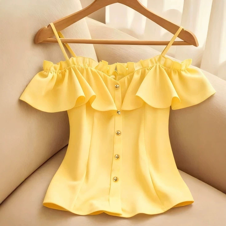 Korean Chic Look Younger Slash - Summer Clothing Looks ulasan dan harga
