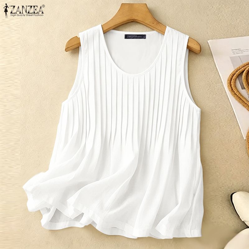 ZANZEA Woman Summer Pintuck Ta - Summer Clothing Plus Size Women ulasan dan harga