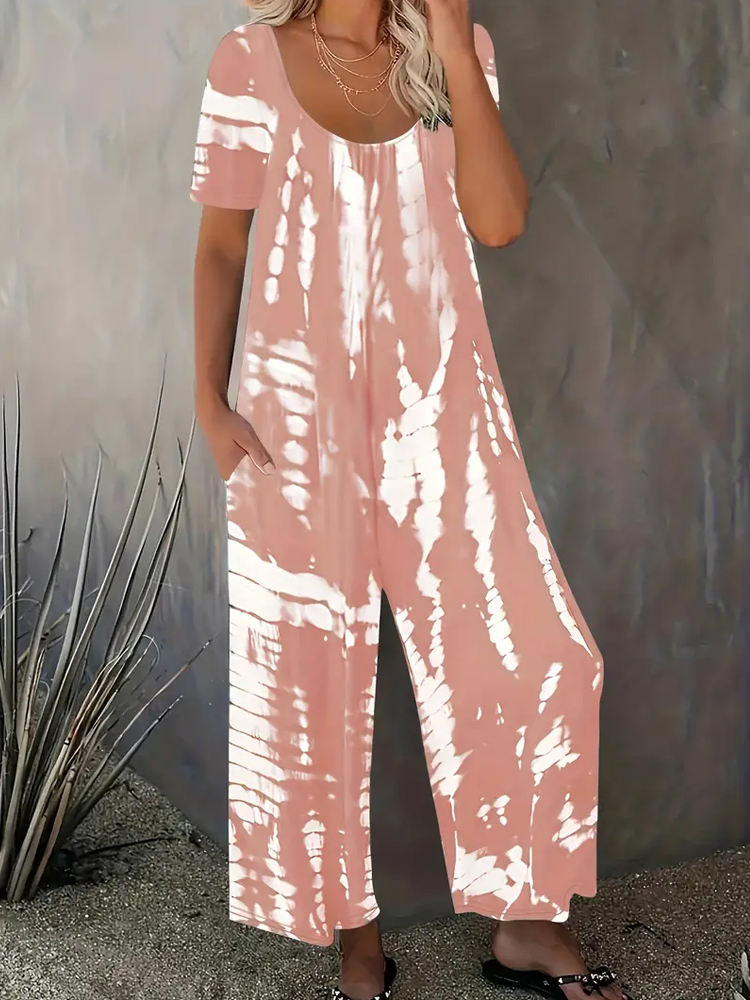 Plus Size Stripe Printed Round - Summer Clothing Plus Size Women ulasan dan harga