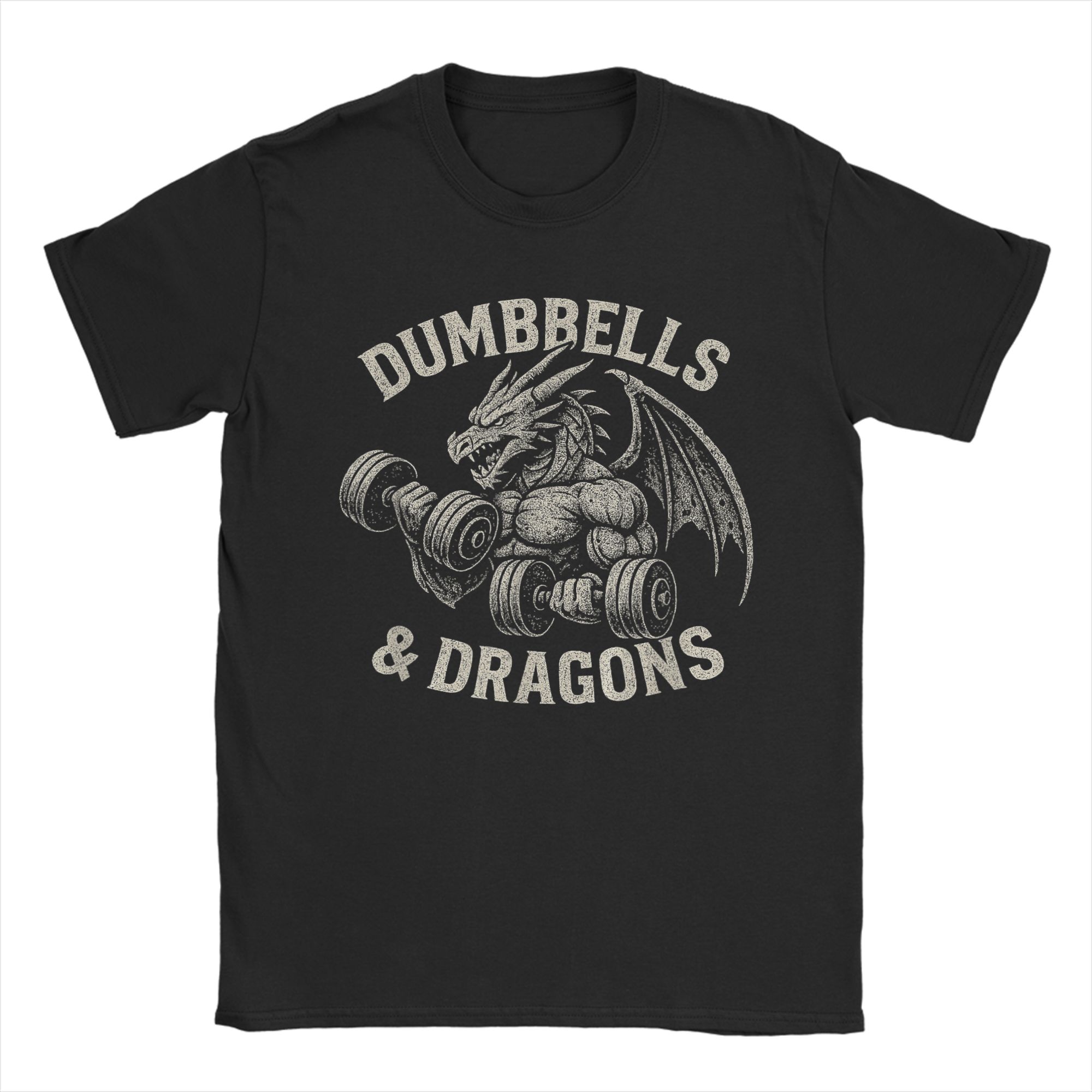 Dumbbells and Dragons Gym T-Sh - Summer Clothing Ideas Men ulasan dan harga