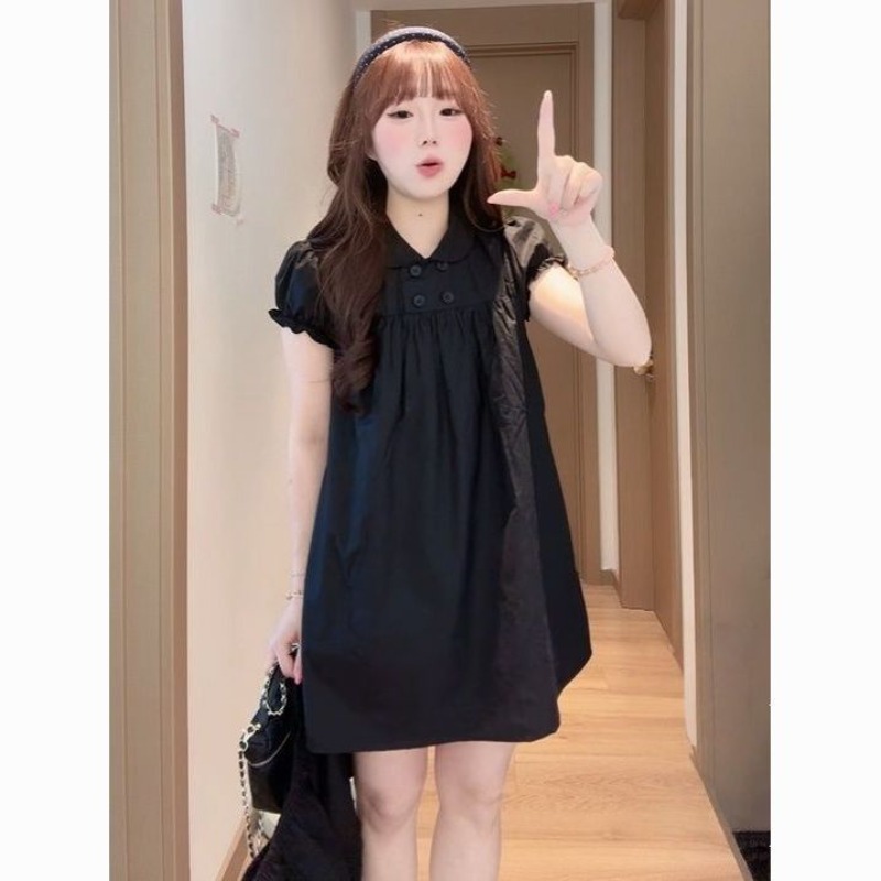 Doll Collar A-word Dress Looks - Summer Clothing Looks ulasan dan harga