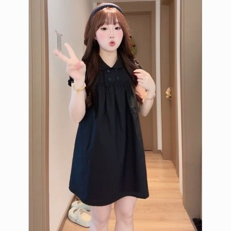 Doll Collar A-word Dress Looks - Summer Clothing Looks ulasan dan harga