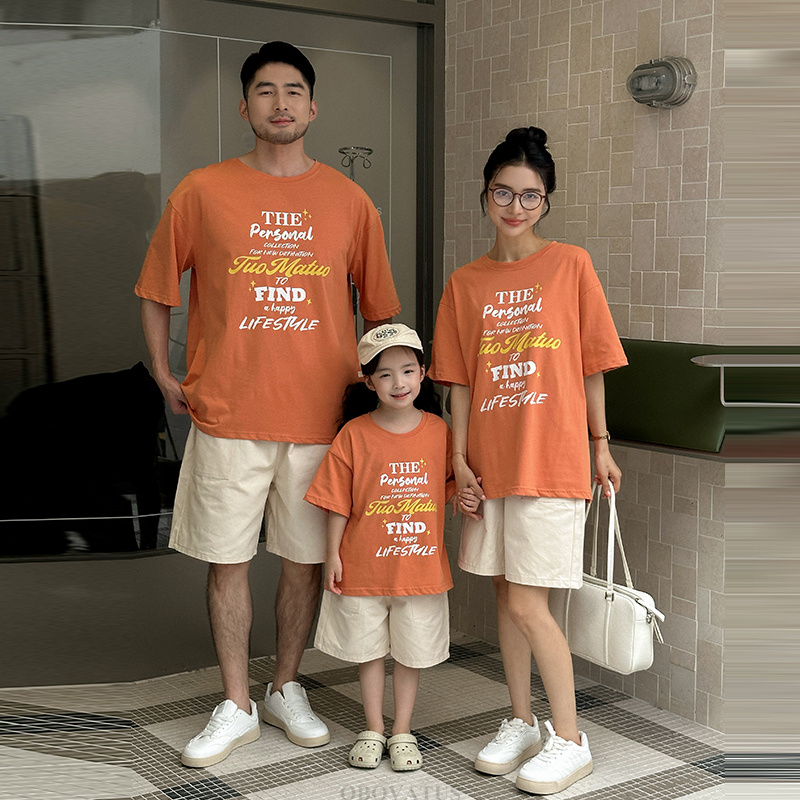 Summer Dad Mother Kids Clothes - Summer Clothing Looks ulasan dan harga
