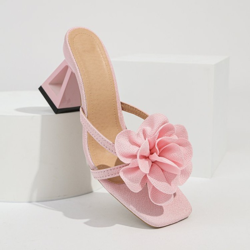 Womens 3D Flower Decor Sandals - Summer Clothing Ladies ulasan dan harga