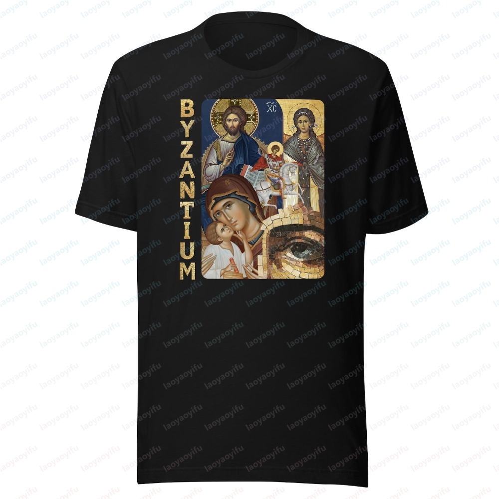 Byzantium Icon Unisex Print Te - Summer Clothing Ideas Men ulasan dan harga