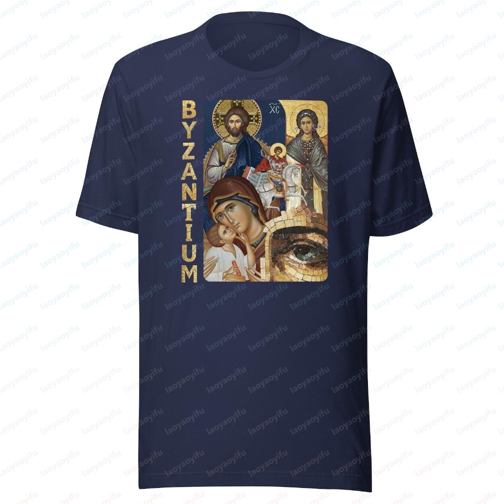 Byzantium Icon Unisex Print Te - Summer Clothing Ideas Men ulasan dan harga