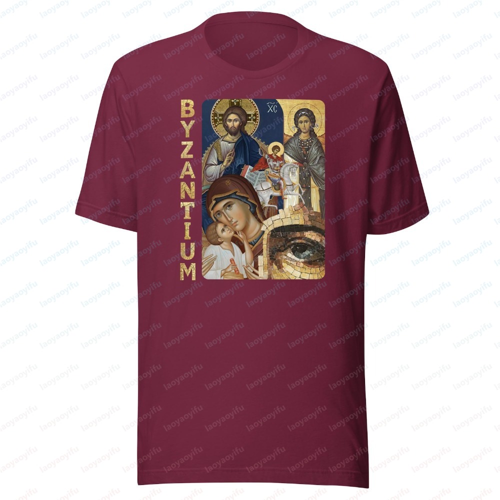 Byzantium Icon Unisex Print Te - Summer Clothing Ideas Men ulasan dan harga