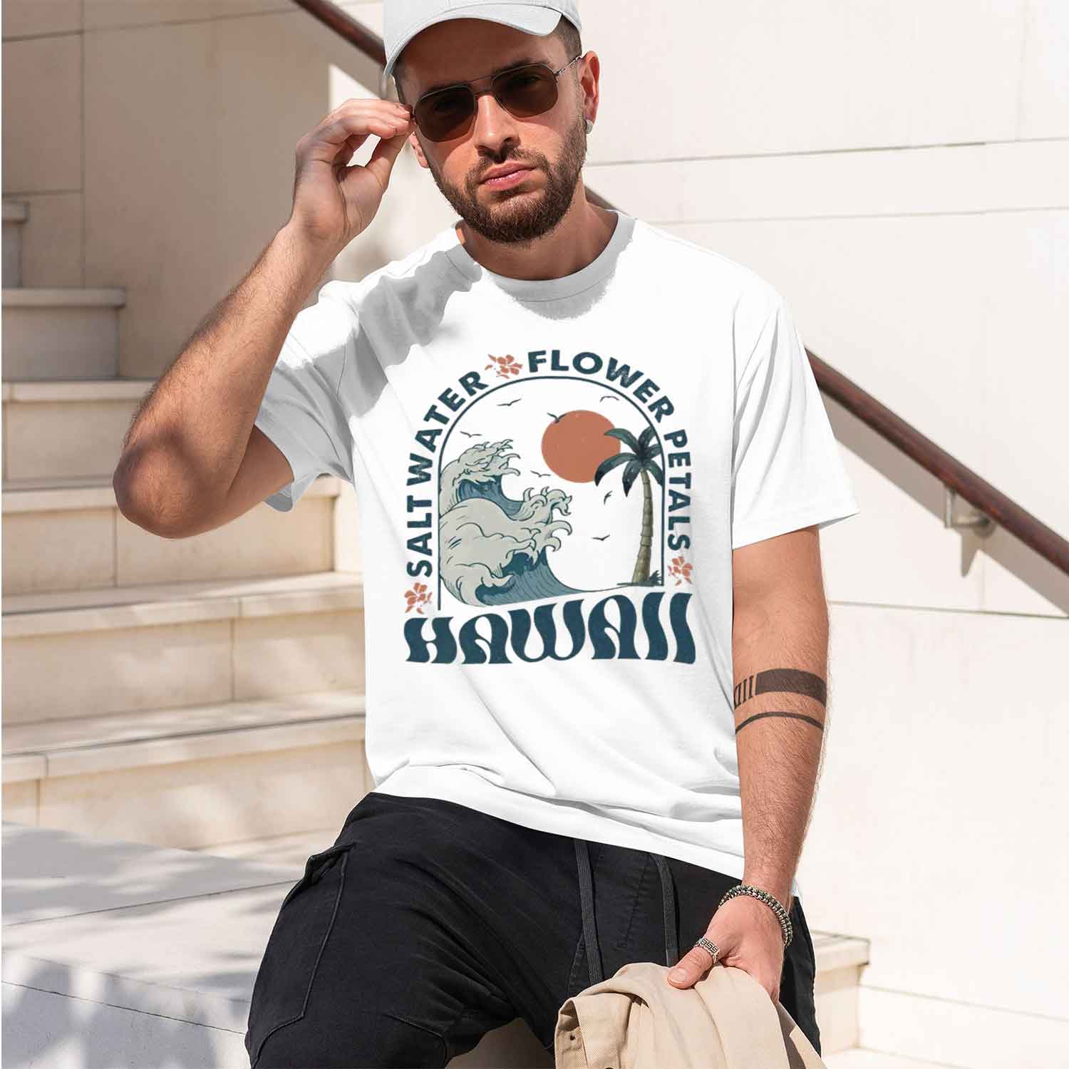 Hawaii Bea T-Shirt Bea T Shirt - Summer Vibes Clothing Men ulasan dan harga