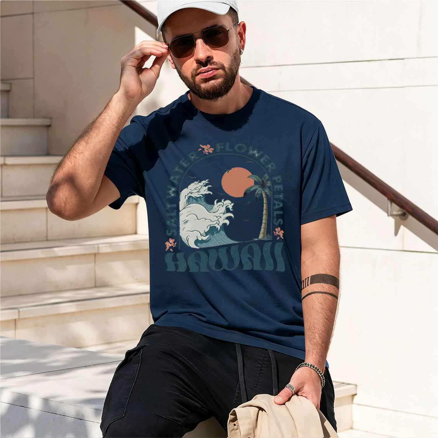 Hawaii Bea T-Shirt Bea T Shirt - Summer Vibes Clothing Men ulasan dan harga