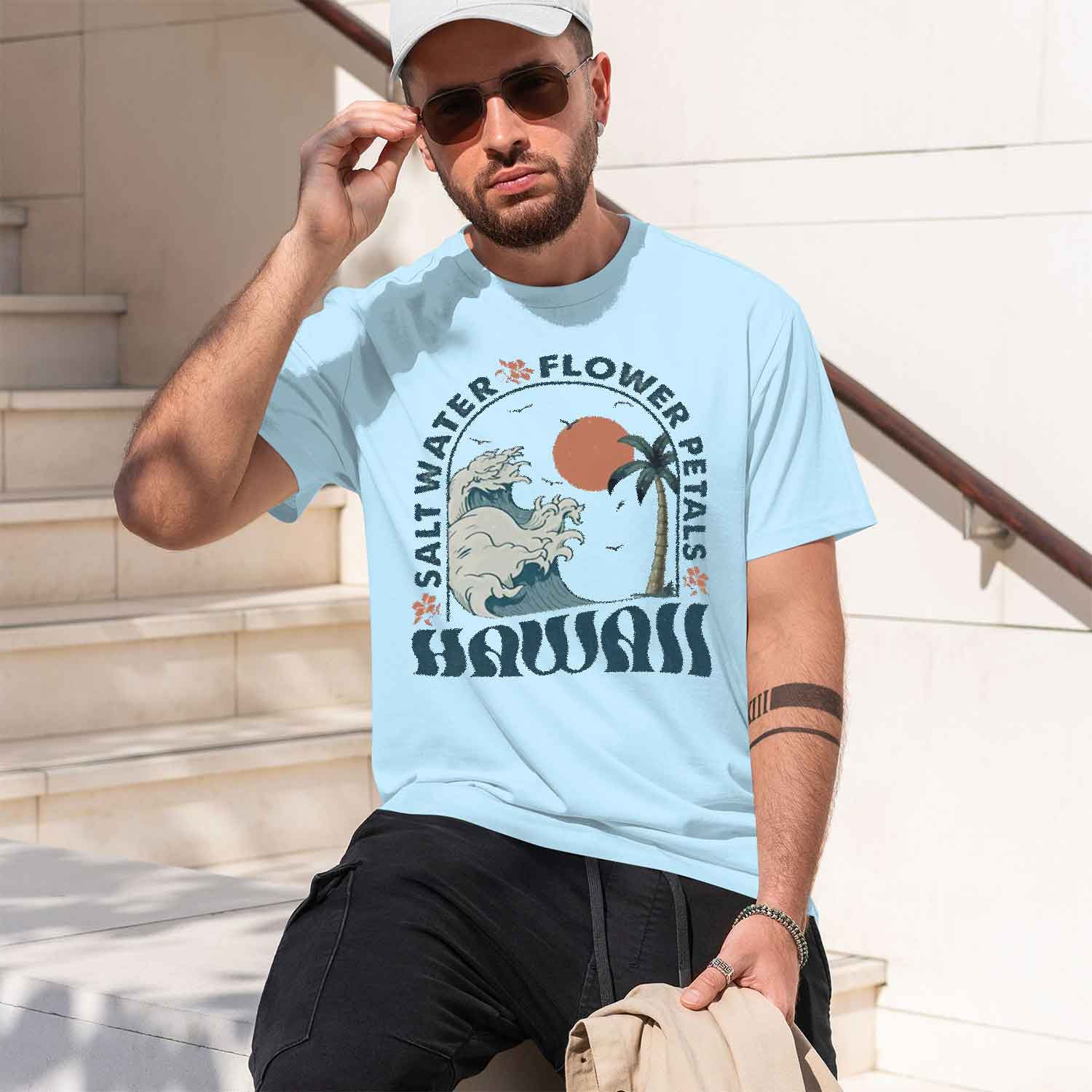 Hawaii Bea T-Shirt Bea T Shirt - Summer Vibes Clothing Men ulasan dan harga